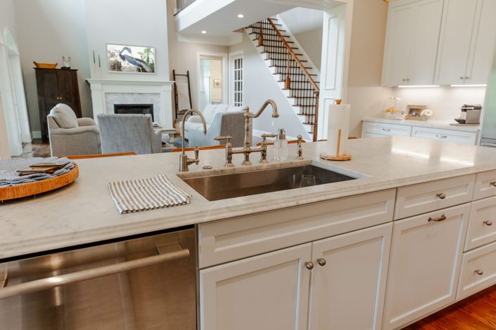 Southern Coastal kitchen island