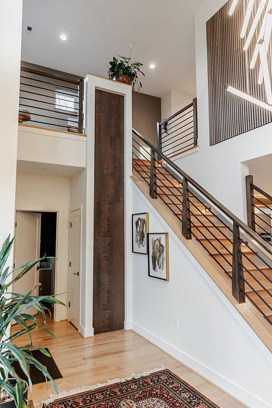 Multigenerational Modern home staircase
