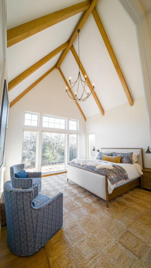 Refined English Cottage home bedroom
