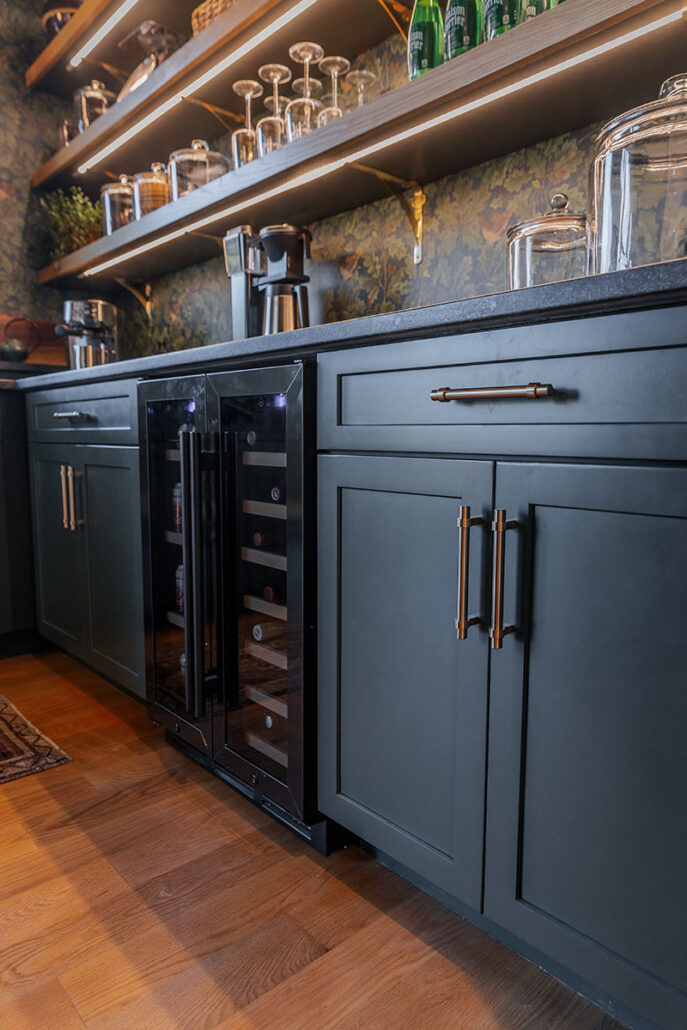 Refined English Cottage home cabinets
