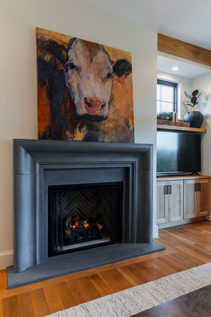Refined English Cottage home living room