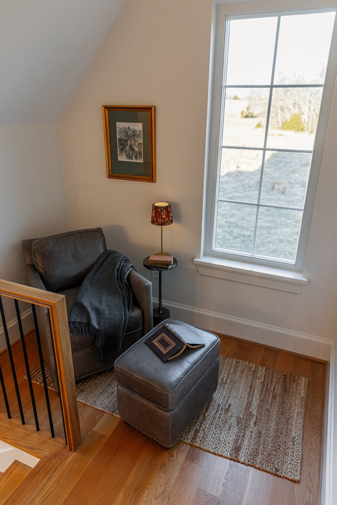 Refined English Cottage home reading nook