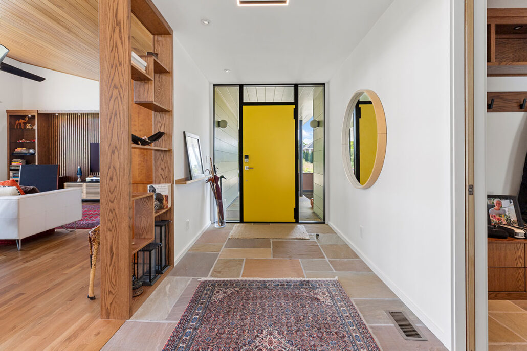 Mountain View Mid-Century home foyer