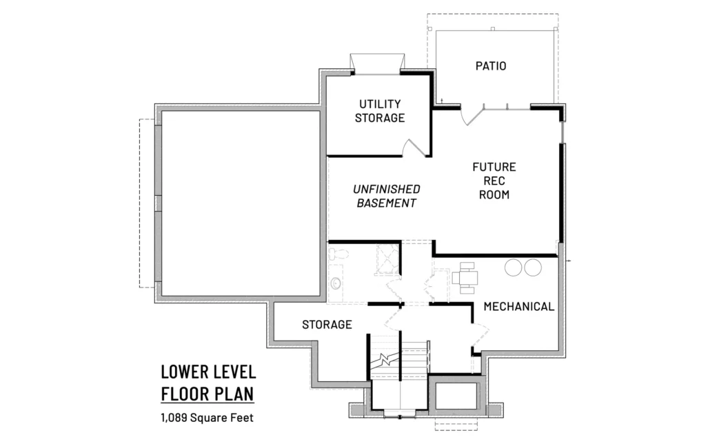 McLean home lower floor plan