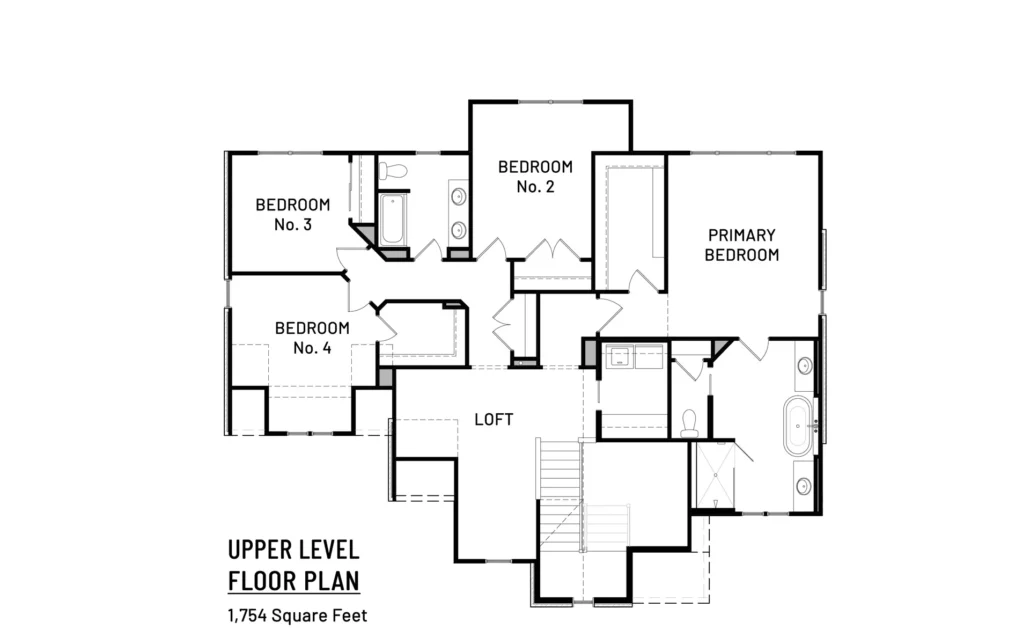 McLean home upper level floor plan