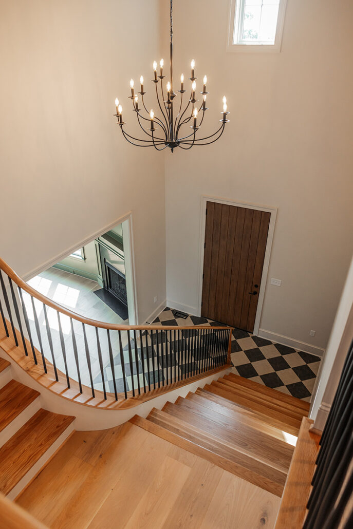 Westhampton foyer stairs